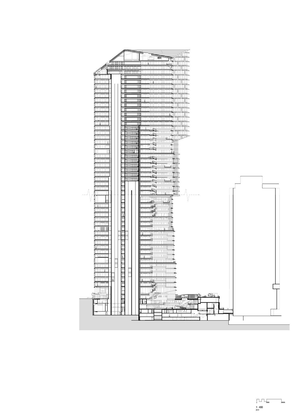 首个塔楼改造 Quay Quarter，‘嫁接’新楼板 / 3XN