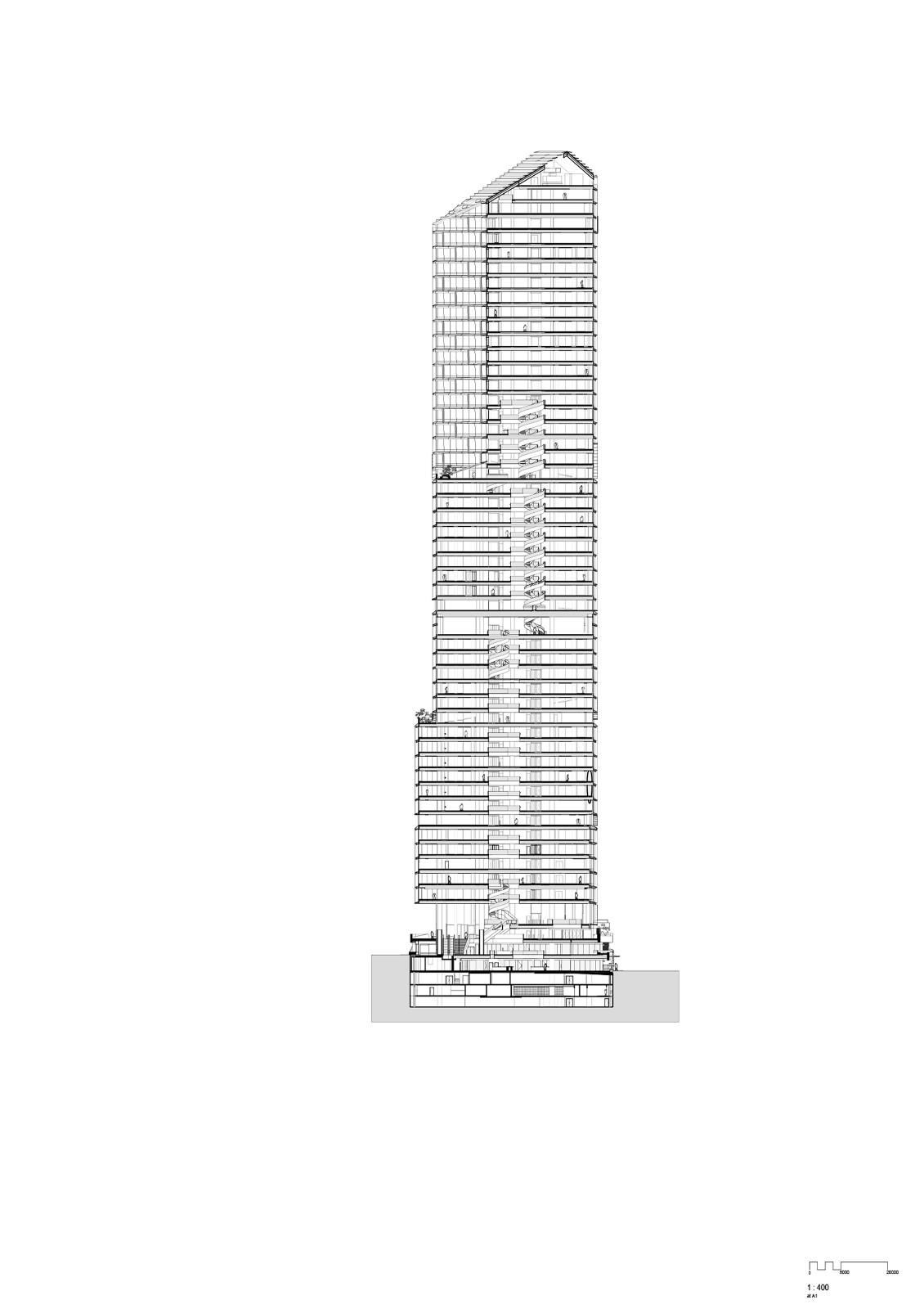 首个塔楼改造 Quay Quarter，‘嫁接’新楼板 / 3XN