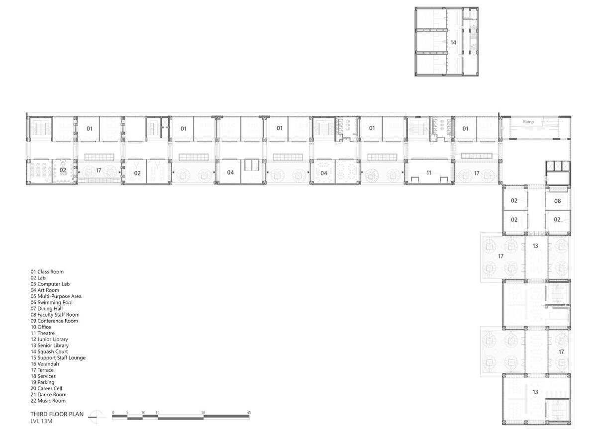 Shiv Nadar 学校 / Stephane Paumier Architects
