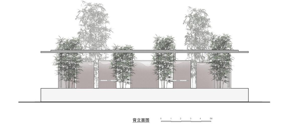 竹影摇曳的无性别公共卫生间：安石卷厕 / 在行建筑