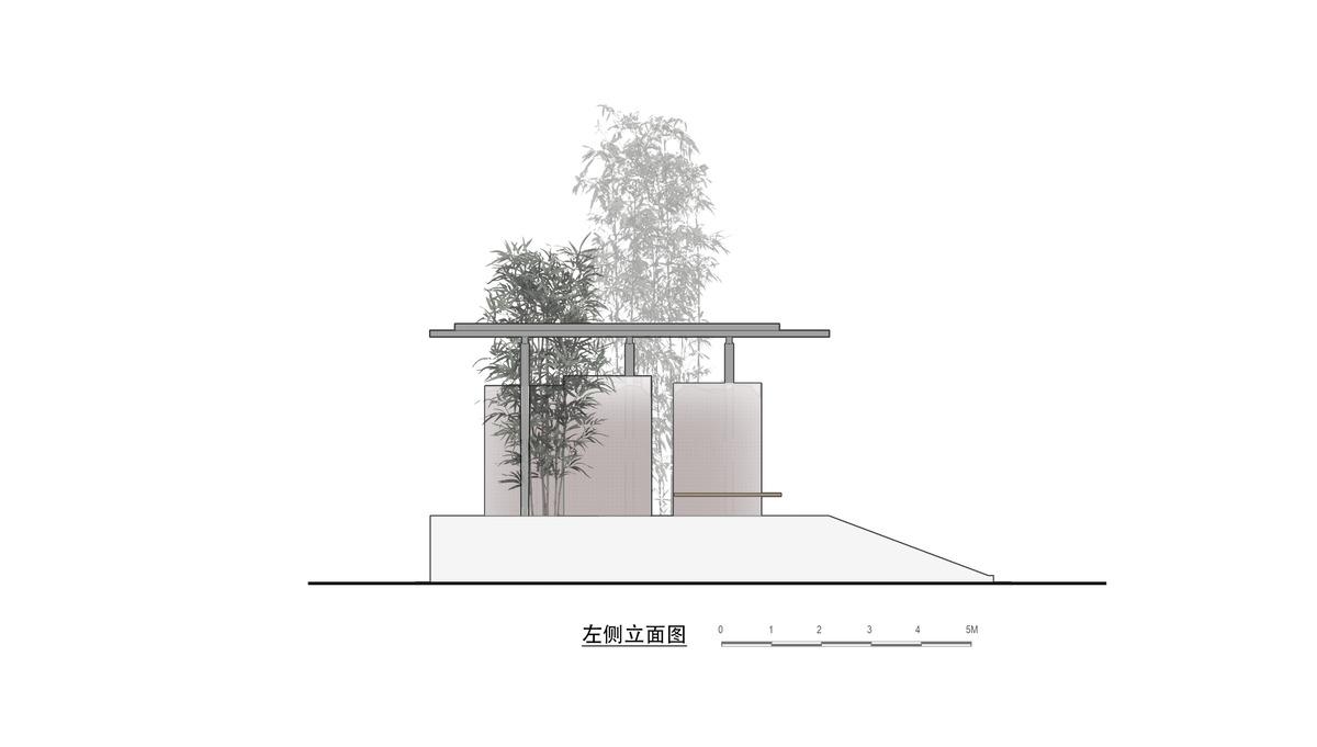 竹影摇曳的无性别公共卫生间：安石卷厕 / 在行建筑