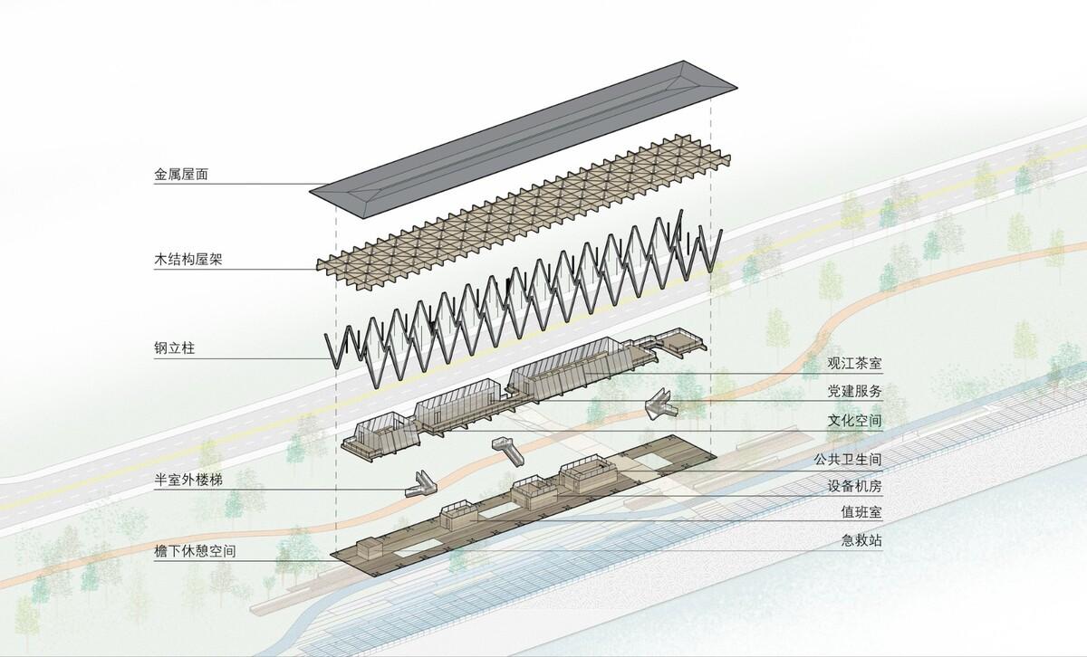 杭州滨江公共空间·长亭驿 / 同济原作设计工作室