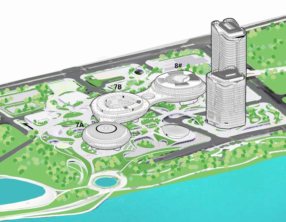 “漂浮”的腾讯总部园区04地块 / 马岩松MAD 
