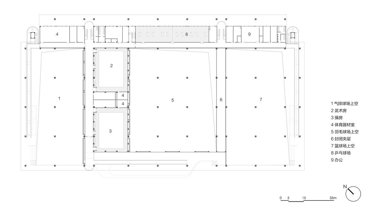 绍兴文理学院风雨操场 / 浙江大学建筑设计研究院