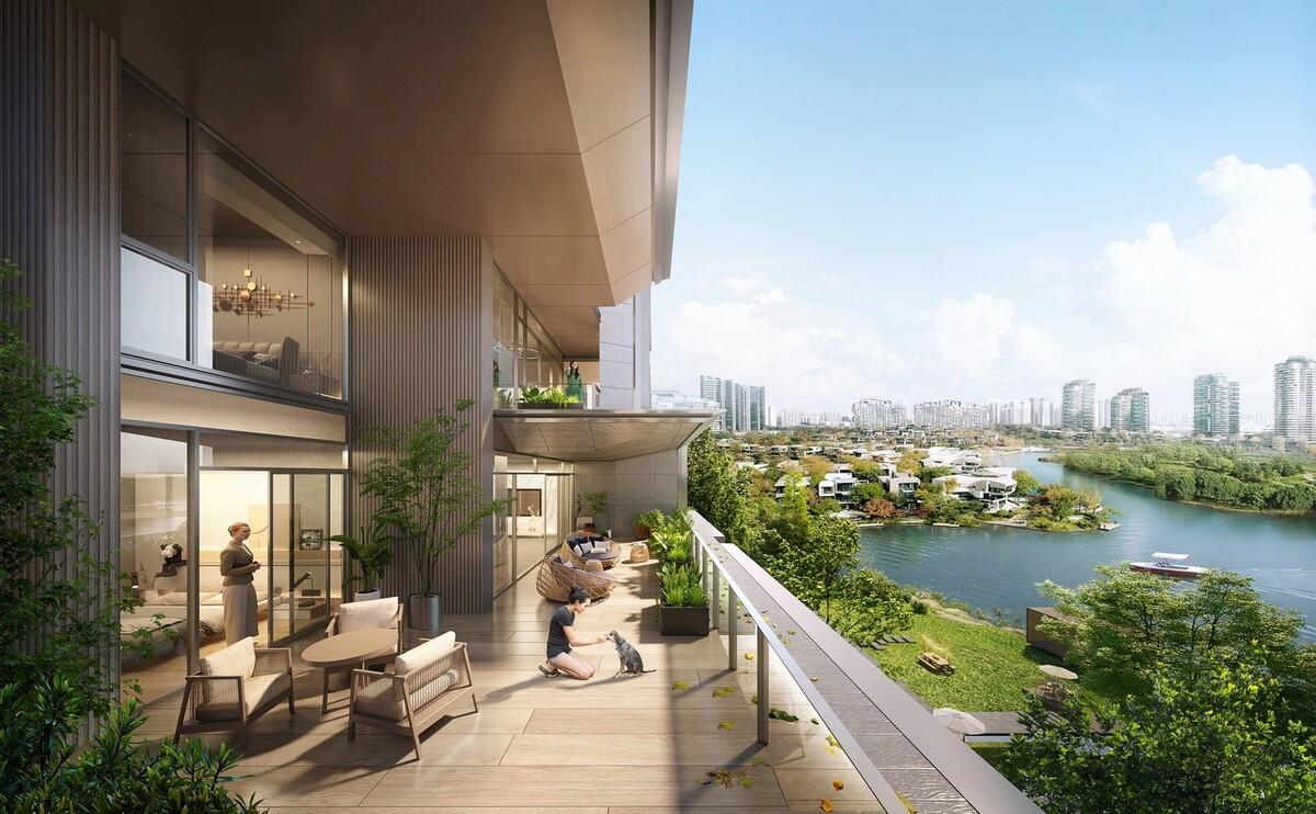 成都麓湖黑石岛：垂直五连墅 / 孟凡浩-line+建筑事务所