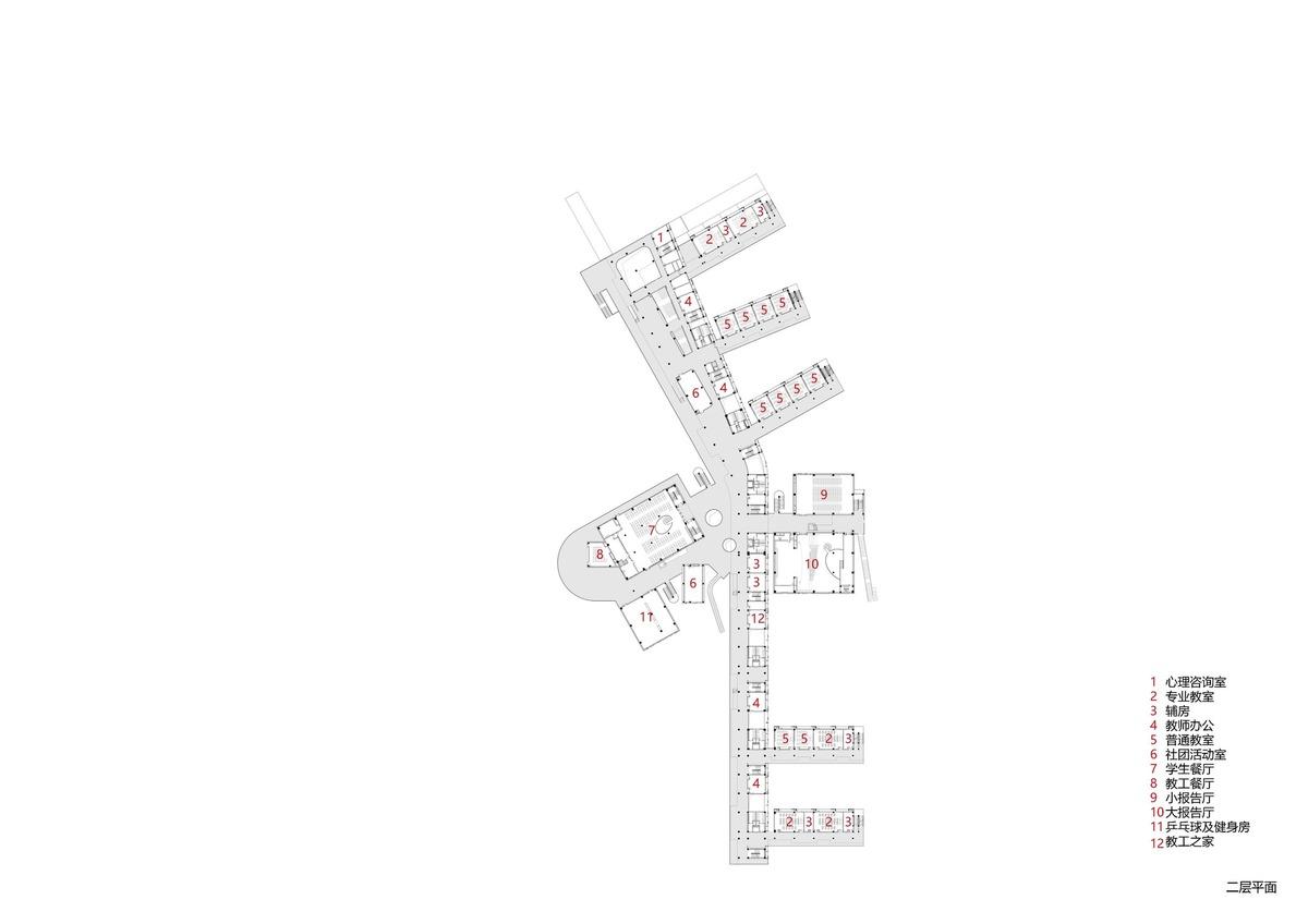 南通市能达中学 / 九城都市建筑