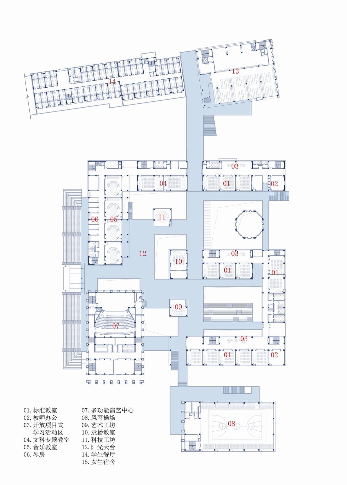 河南安阳振中学校 / 山东建筑大学建筑城规学院象外营造工作室