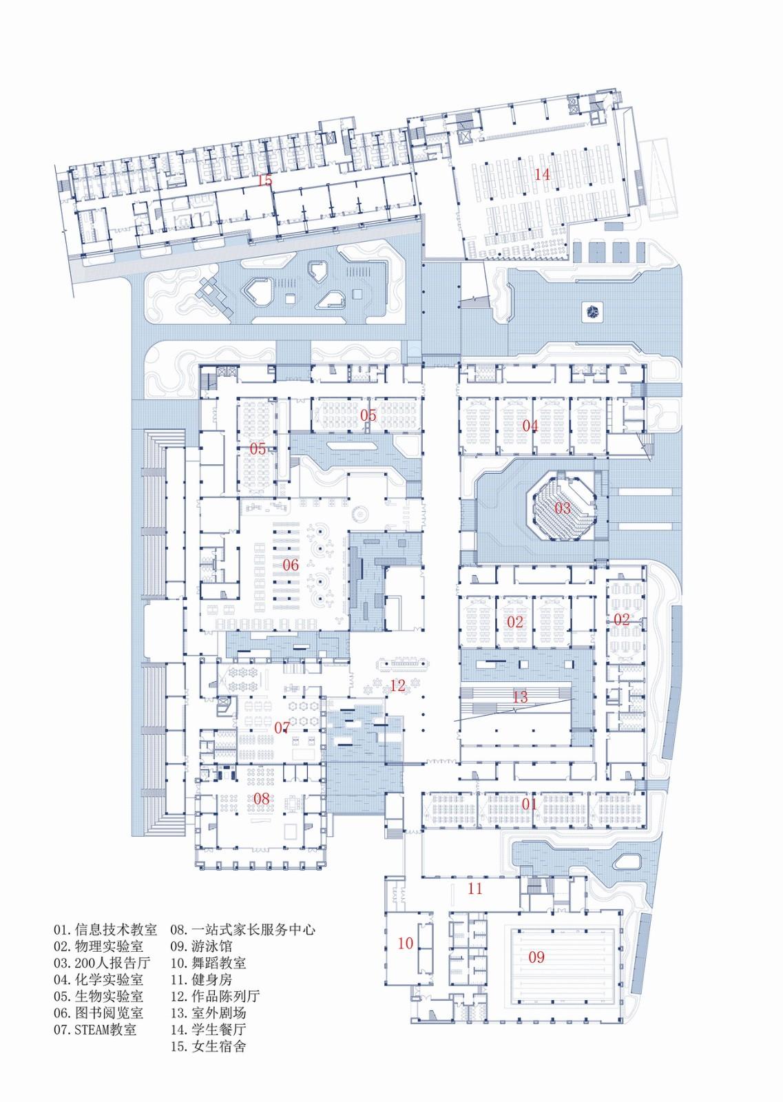 河南安阳振中学校 / 山东建筑大学建筑城规学院象外营造工作室