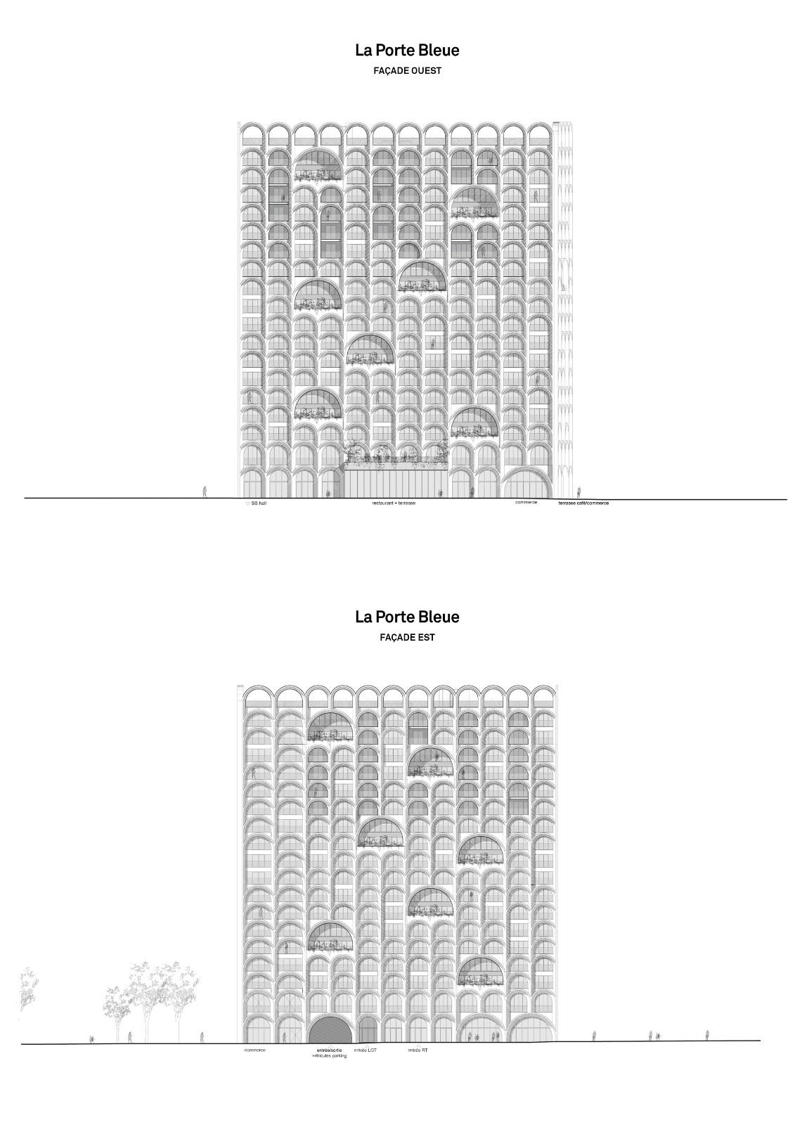 414 个拱顶，‘蓝色之门’住宅 / PietriArchitectes