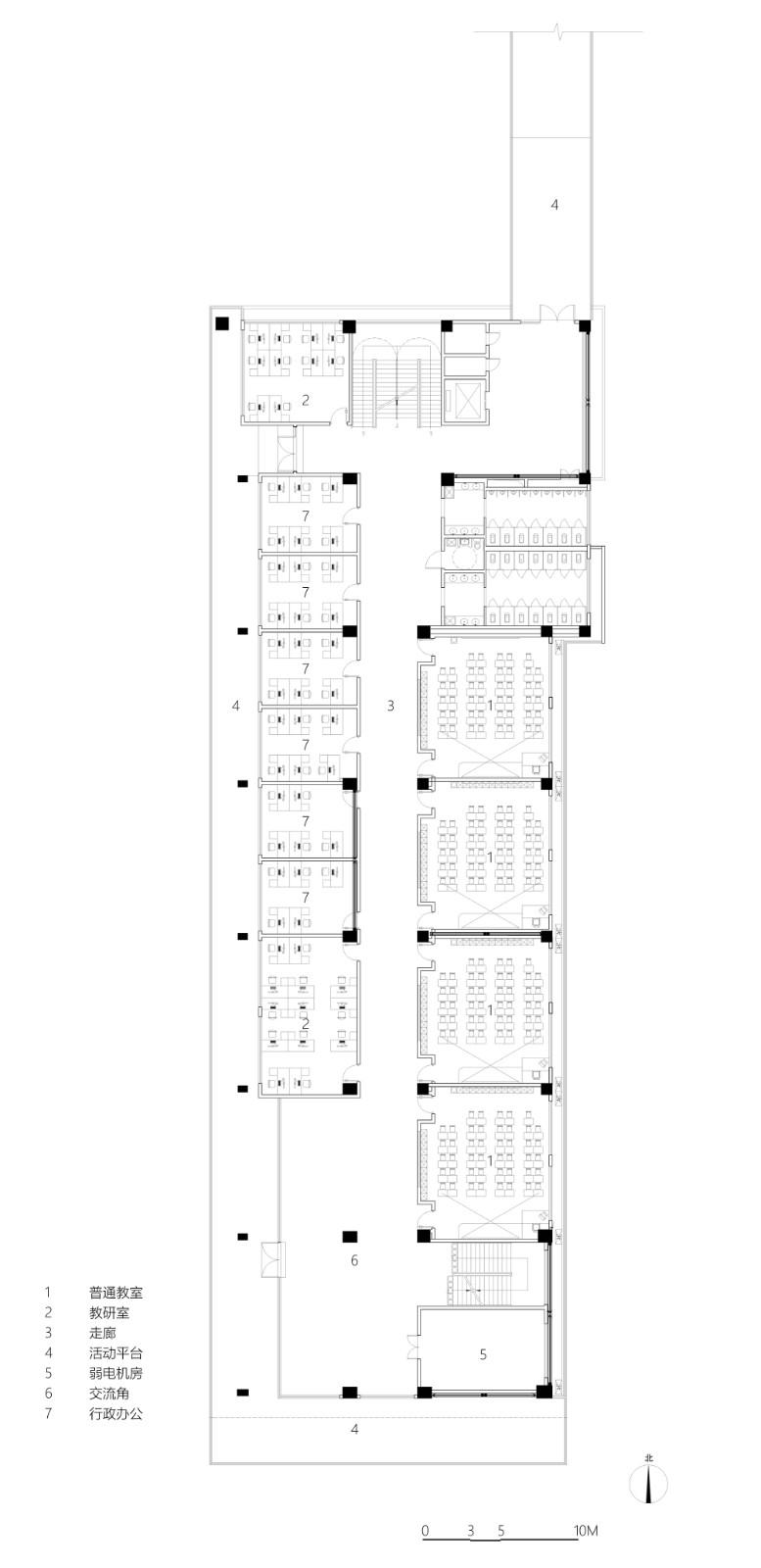 西安市未央路小学综合楼 / 中国建筑西北设计研究院 屈培青工作室