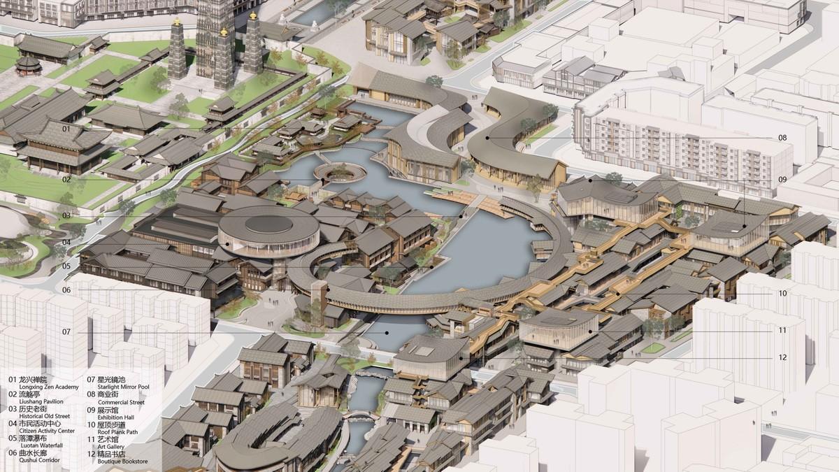 成都彭州龙兴寺区域城市更新 / BIAD-ASA筑景工作室