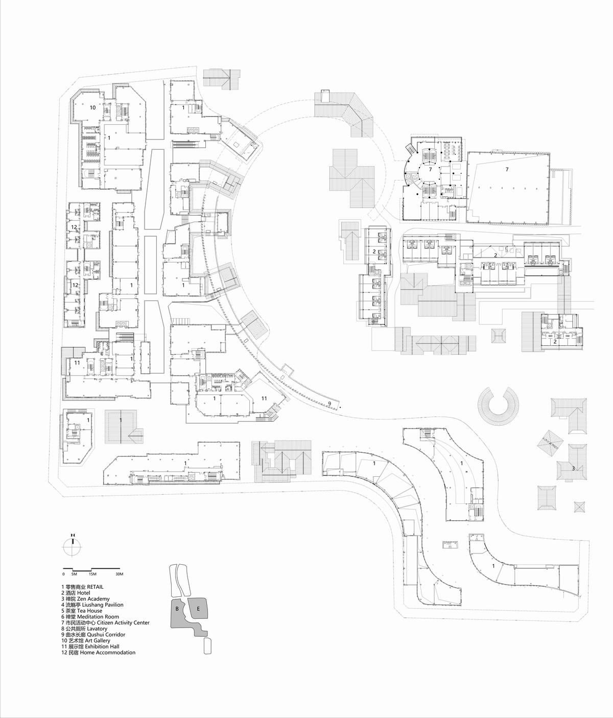 成都彭州龙兴寺区域城市更新 / BIAD-ASA筑景工作室