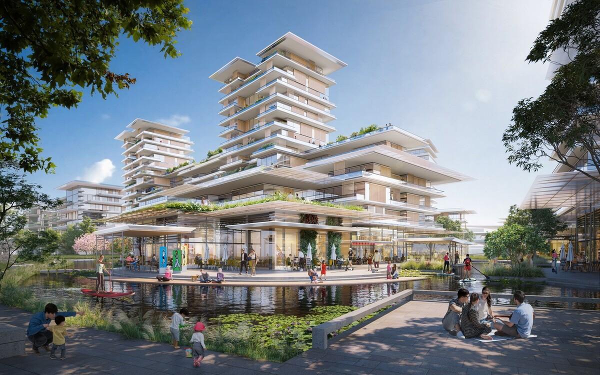 水乡社区:上海西岑科创中心 / Foster + Partners 