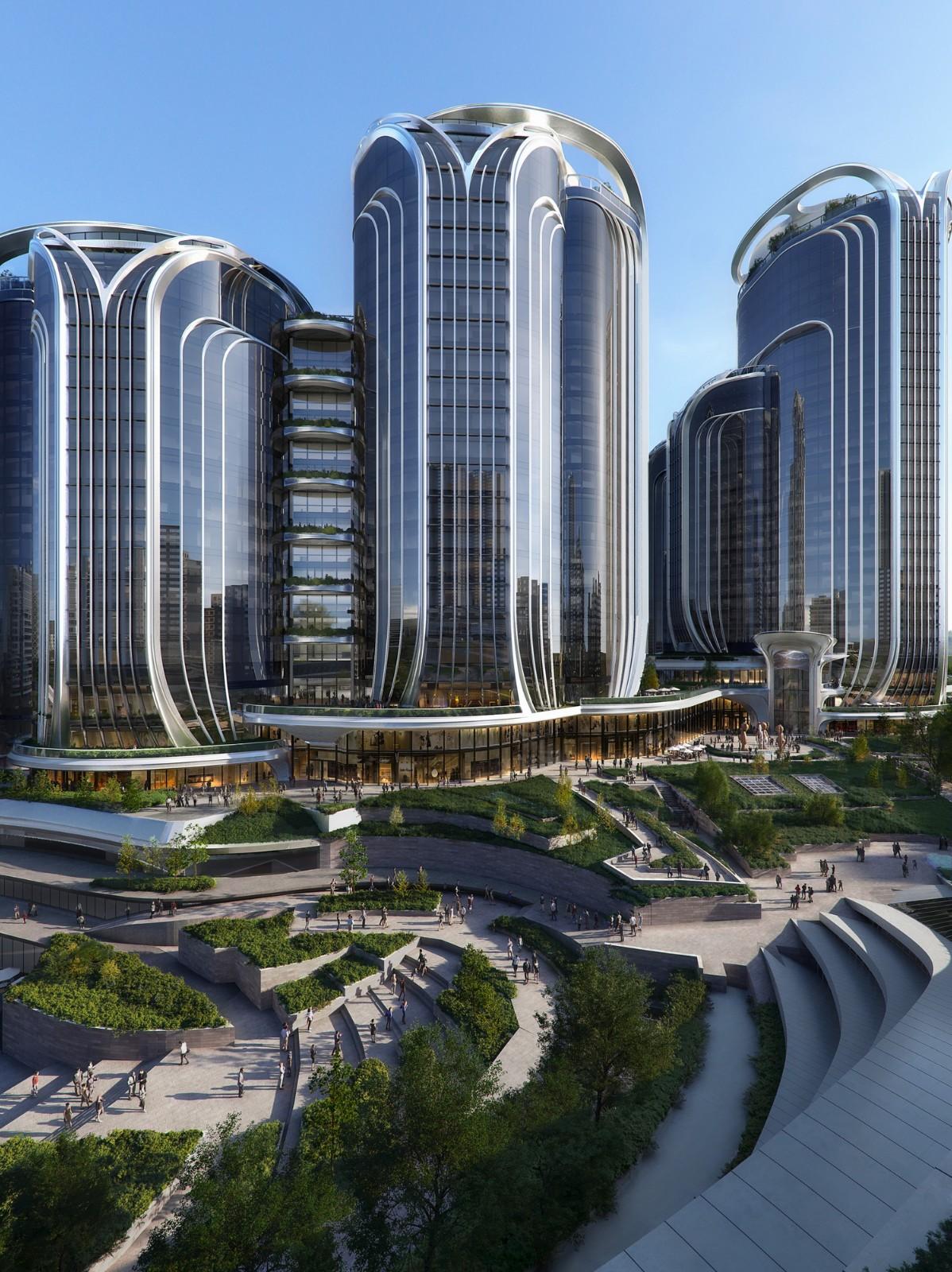 香港西九龙高铁总站上盖方案 / 扎哈·哈迪德建筑设计事务所