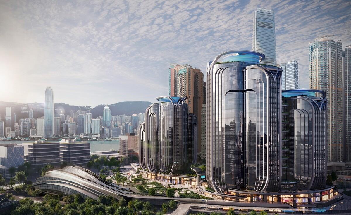 香港西九龙高铁总站上盖方案 / 扎哈·哈迪德建筑设计事务所