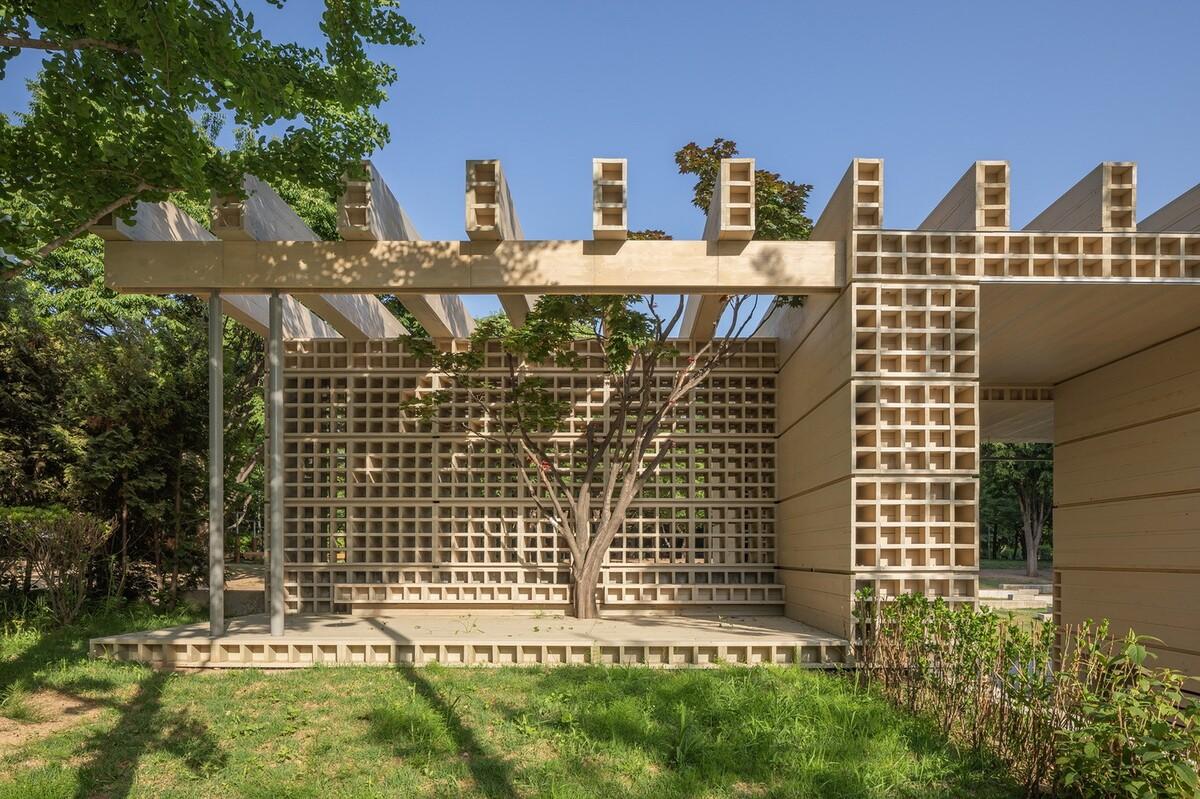 生态矩阵，呼吸网亭 / Soltozibin Architects