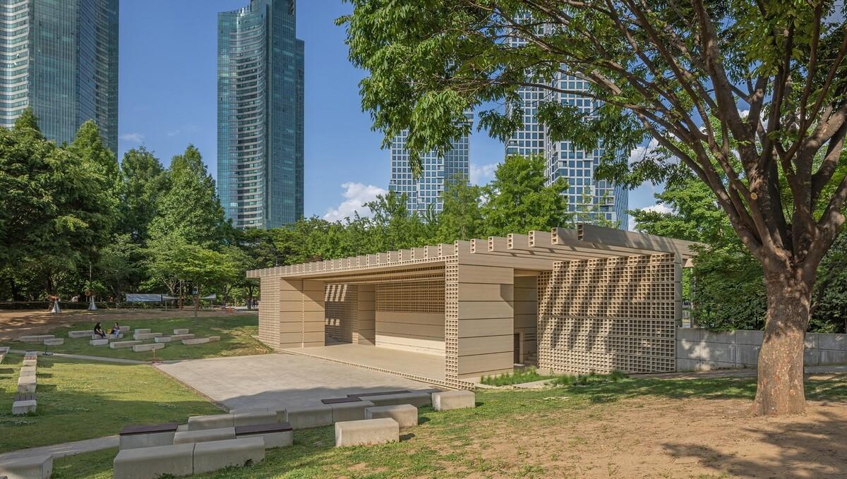 生态矩阵，呼吸网亭 / Soltozibin Architects