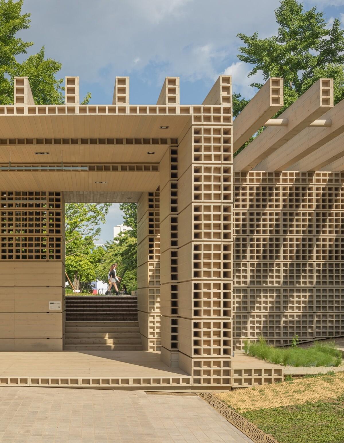 生态矩阵，呼吸网亭 / Soltozibin Architects