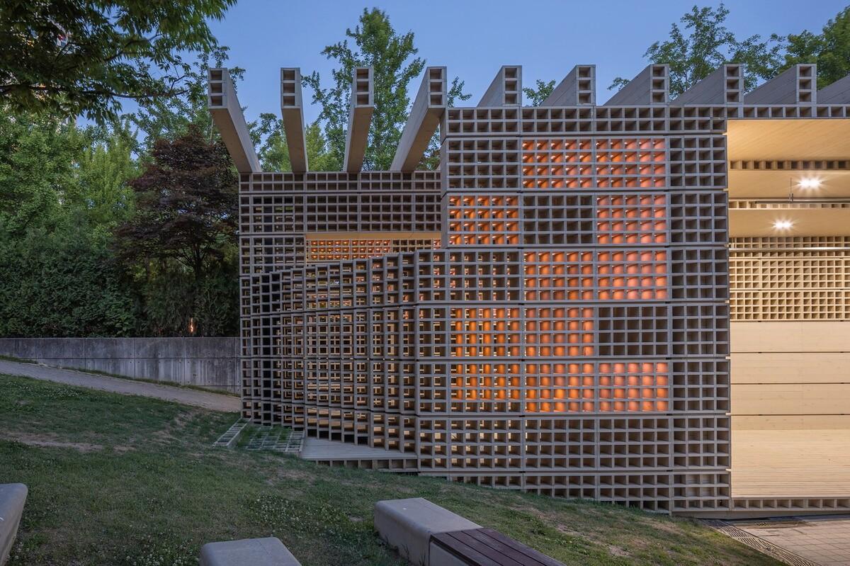 生态矩阵，呼吸网亭 / Soltozibin Architects