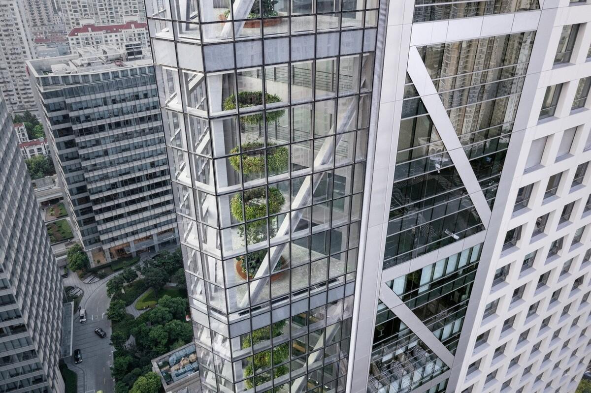 在上海市中心营造“垂直城市绿洲”：LuOne凯德晶萃广场 / 萨夫迪建筑事务所