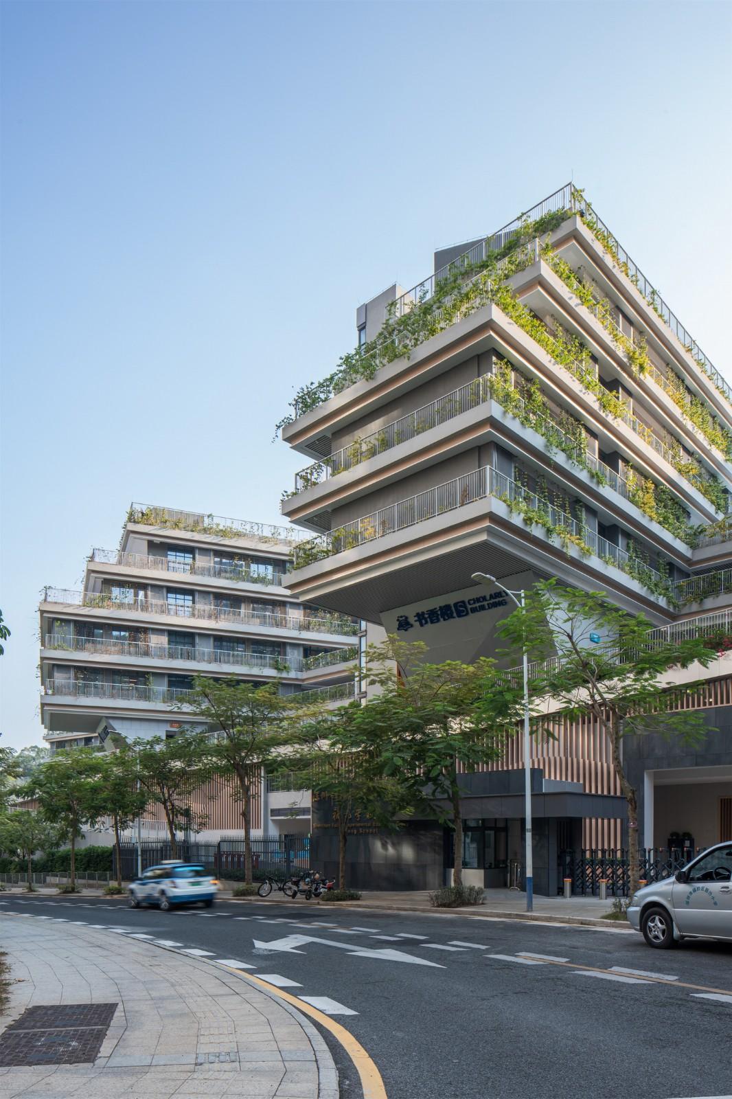 “上山”校园：深圳福田实验教育集团侨香学校·北校区 / 申都设计