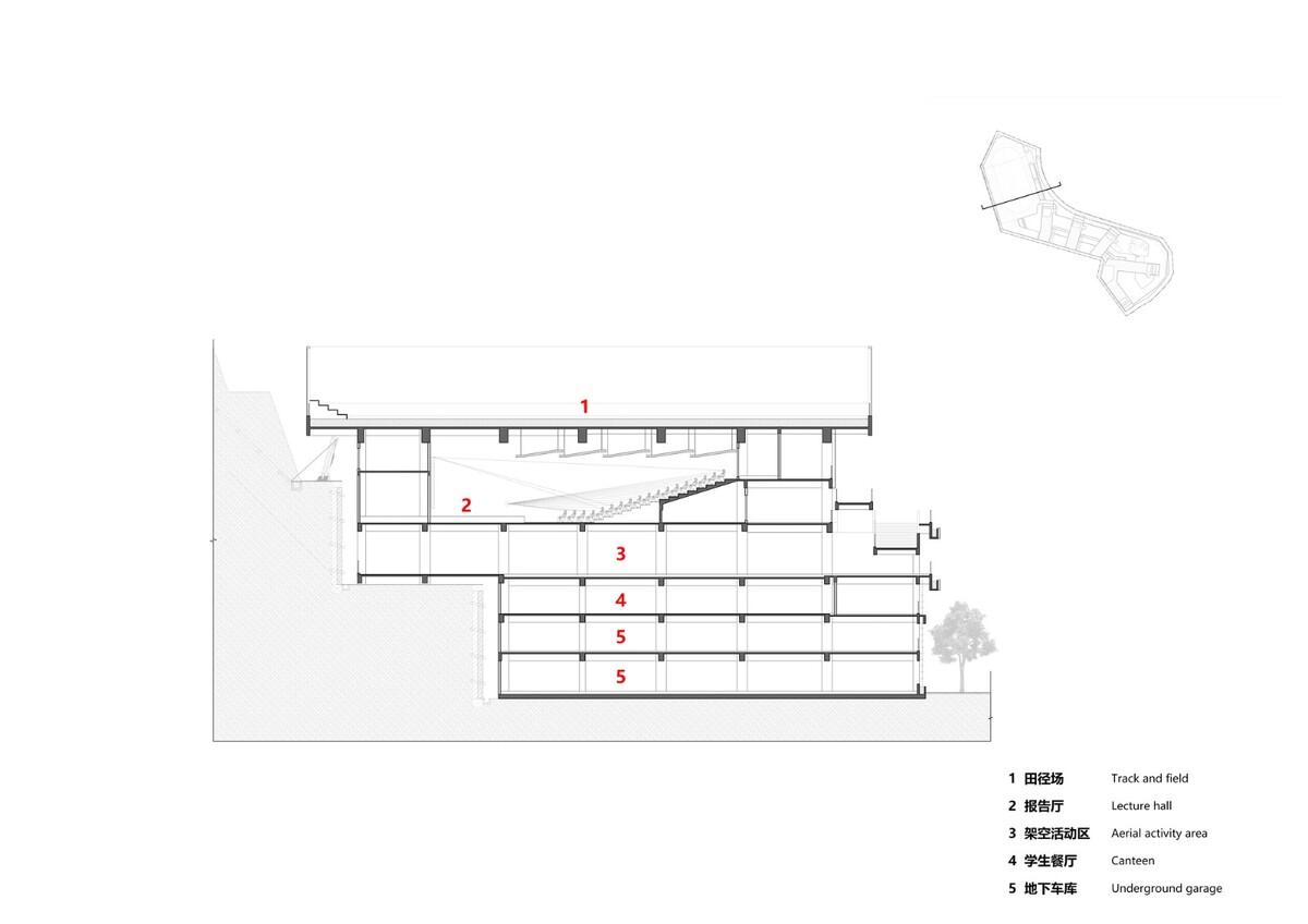 “上山”校园：深圳福田实验教育集团侨香学校·北校区 / 申都设计