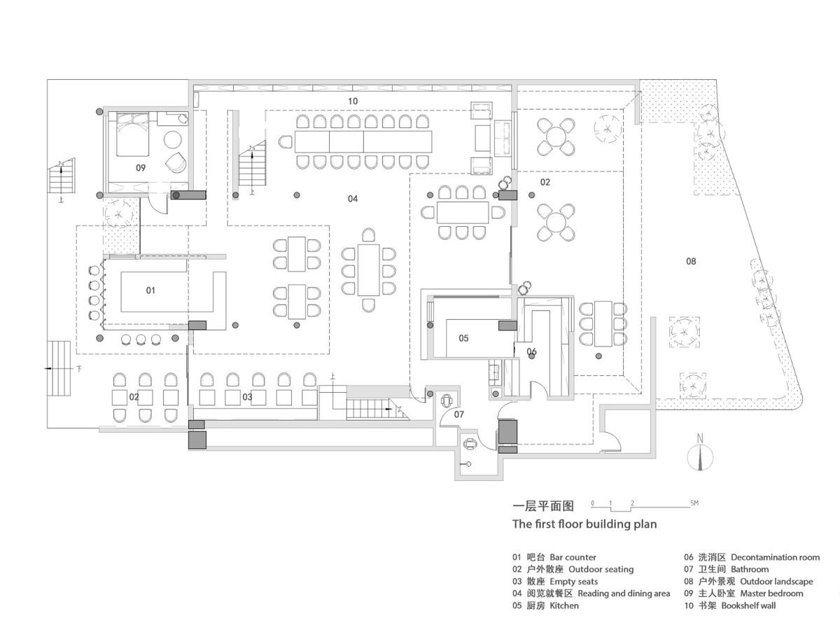 接梯空间：旧厂房，新书咖  / 素造建筑