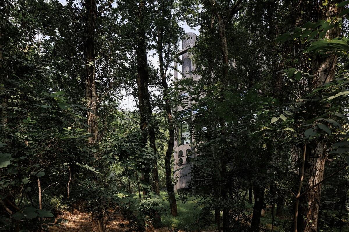 雾灵山眼石汤泉，林中仪器 / 直向建筑