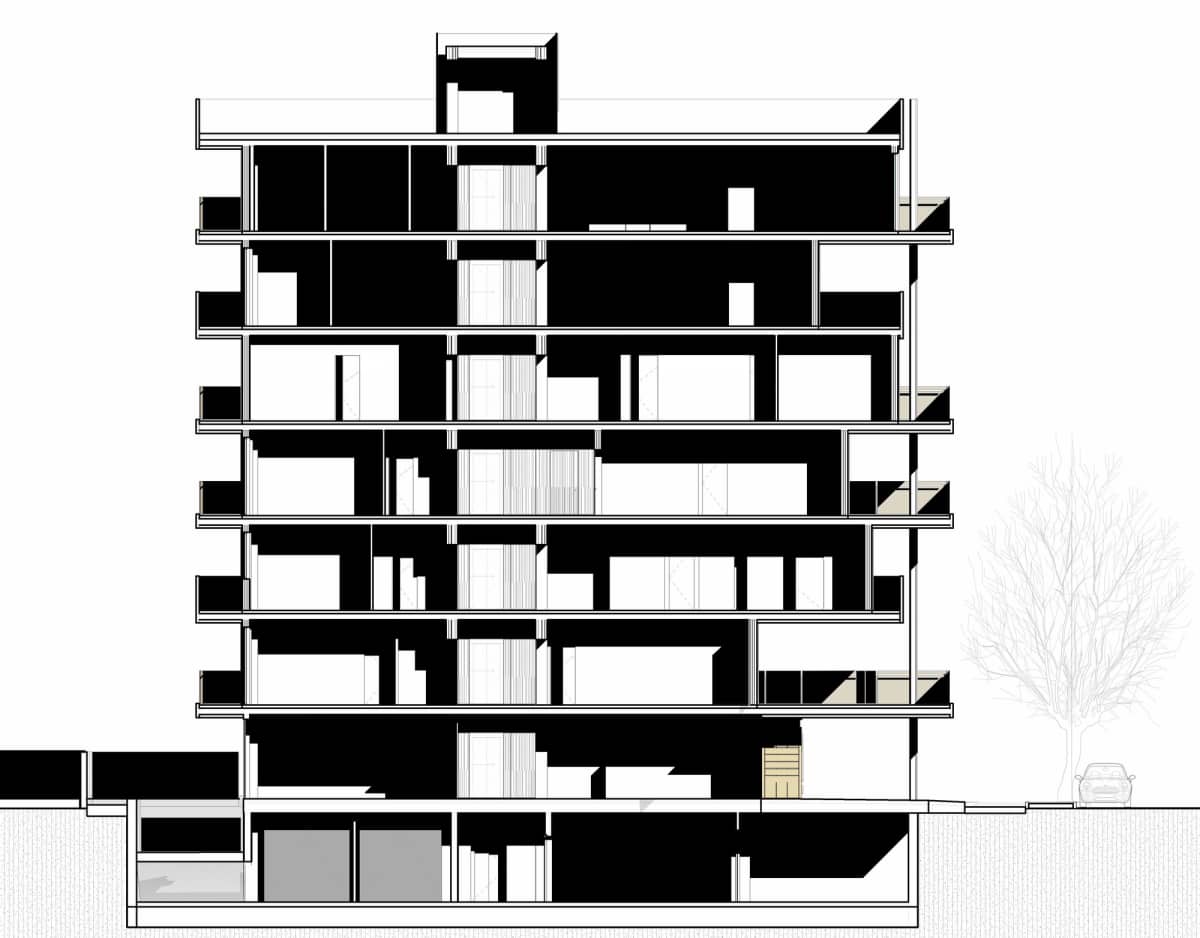 德阿米奇斯154号住宅建筑 / Giovanni Vaccarini Architetti