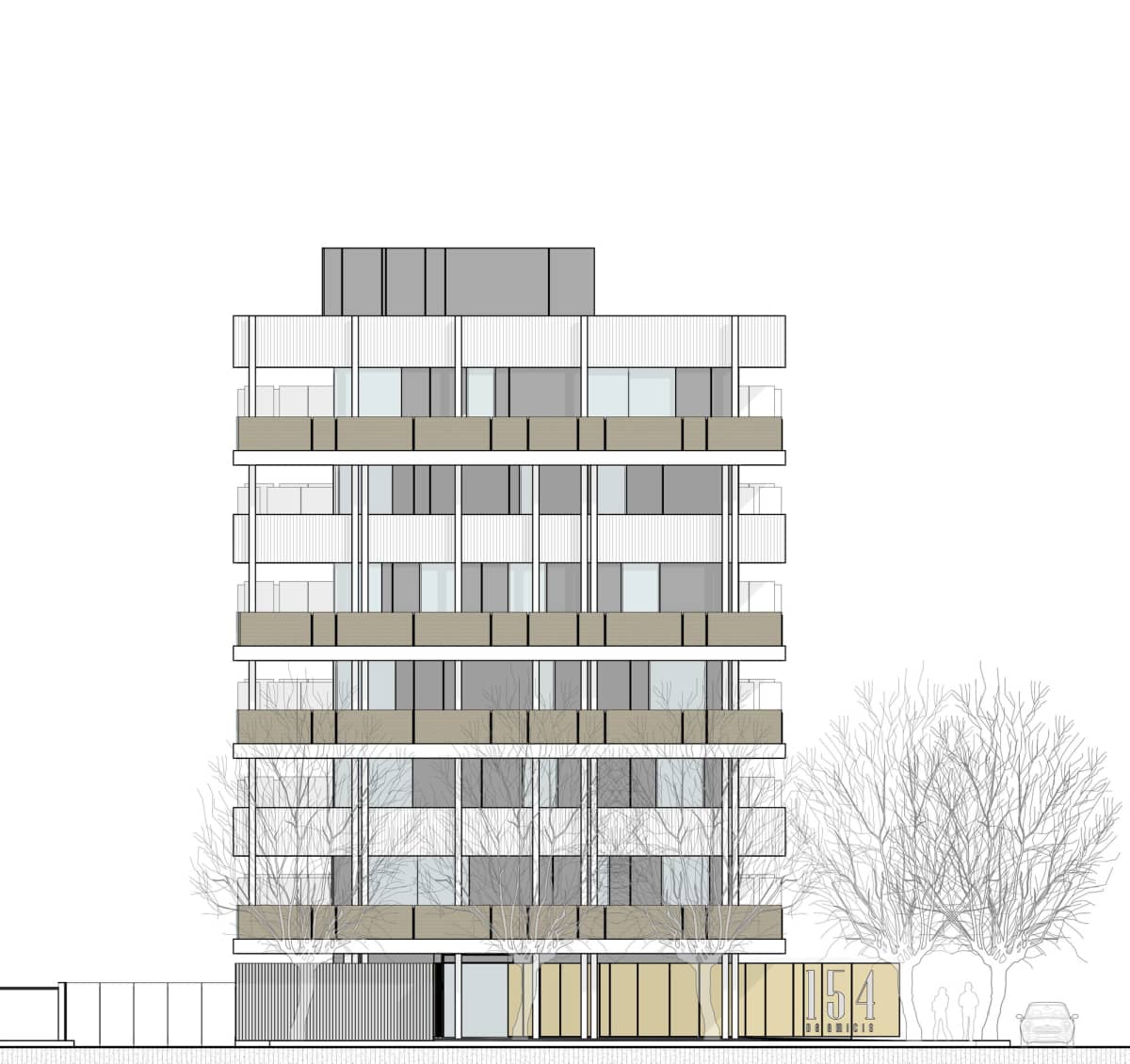 德阿米奇斯154号住宅建筑 / Giovanni Vaccarini Architetti