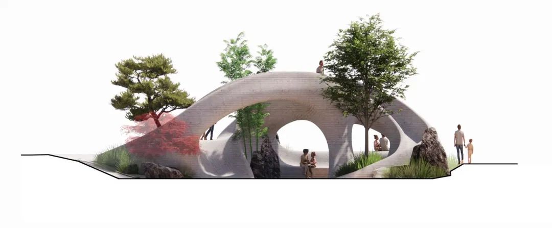 巨石公园·3D混凝土打印的儿童景观空间 / 喜随设计