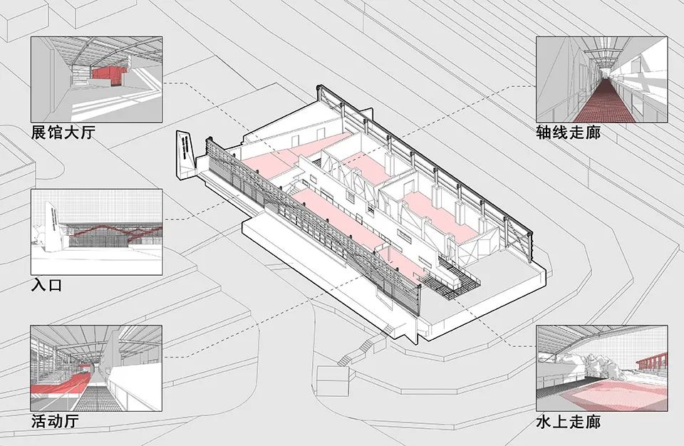 天堑与巨石——“绵茂公路”纪念展览馆设计 / 上海交通大学设计学院昊德工作室