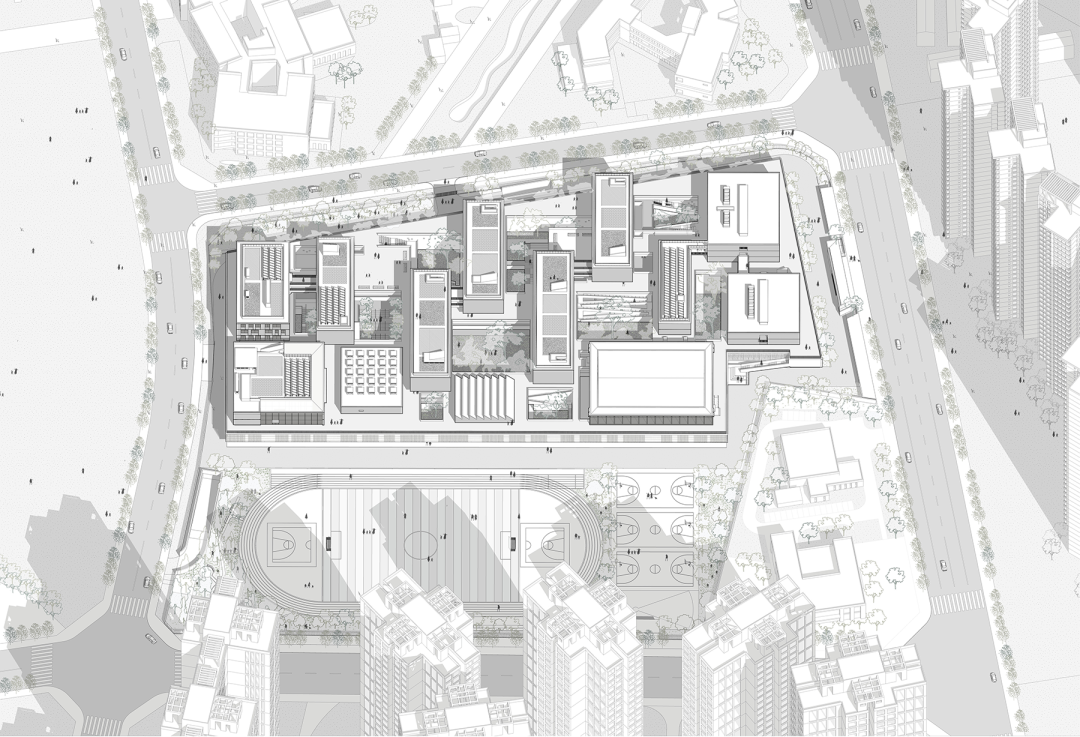 成都天府新区海洋路中学 / 长物建筑事务所